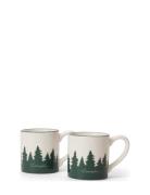 Happy Holidays St Ware Espresso Mug Green Lexington Home