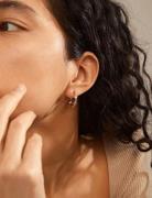 Zion Recycled Organic Shaped Medium Hoops Gold Pilgrim