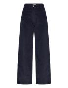 Slfwide Runa Hw Corduroy Pant Noos Navy Selected