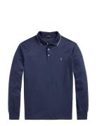 Custom Slim Fit Soft Cotton Polo Shirt Navy Polo Ralph Lauren