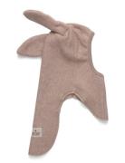Balaclava Ears Cotton Fleece Beige Huttelihut