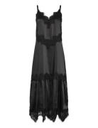 Dress With Lace Detail Black Coster Copenhagen