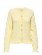 Jdyletty L/S On Frill Cardigan Knt Noos Yellow JDY