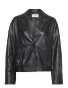 Amal Leather Jacket Black LEBRAND