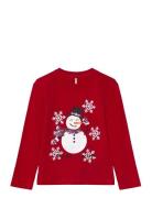 Kogxmas Lifeyrsa Christmas L/S Top Jrs Red Kids Only