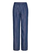 Slfnoella Mw Wide Pant B Blue Selected
