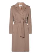 Essential Wool Wrap Coat Beige Calvin Klein