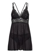 Bd Dot Mesh Lace Beatriz Black Hunkemöller