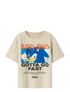 Nkmjerry Sonic Nreg Ss Top Box Sky Beige Name It