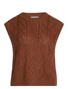 Trendy Knitted West Brown Sirup Copenhagen