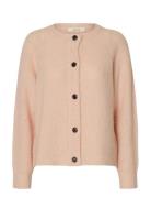 Slflulu Ls Knit Short Cardigan Noos Pink Selected