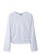 Nlfrebec Ls Rouched Short Top White LMTD