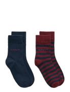 Gant Striped Socks 2-Pack Patterned GANT