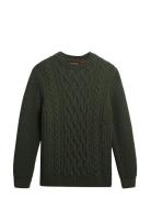 Jacob Cable Jumper Khaki Superdry