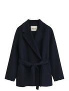 Handstitched Belted Jacket Navy GANT