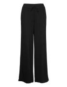 Slfviva-Gulia Hw Long Linen Pant Black Selected