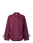 Pcanni Ls Loose Shirt Wvk Kca Burgundy Pieces