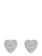 Stina Heart Ear S/Clear - Silver SNÖ Of Sweden