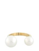 Rio Double Pearl Ring G/White - M Gold SNÖ Of Sweden