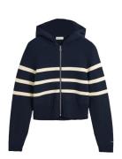 Striped Breton Knit Sweater Navy GANT