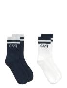 Striped Sport Socks 2-Pack Navy GANT