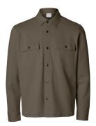 Slhjackie Sweat Jacket Noos Brown Selected