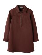 Nkfmira Overdyed Dnm Dress 4042-Za K Brown Name It