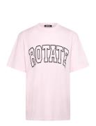 Over D T-Shirt Pink ROTATE Birger Christensen