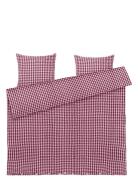 Bæk&Bølge Påslakanset 220X220 Cm Plommon/Rosa Se Red Juna