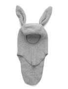 Balaclava Ears Cotton Fleece Grey Huttelihut