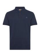 Millers River Pique Short Sleeve Polo Dark Sapphire Navy Timberland
