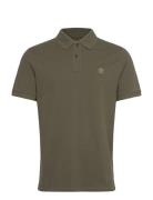 Millers River Pique Short Sleeve Polo Leaf Green Green Timberland