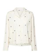 Kimmie Shirt Embroidered Flower Cream Naja Lauf