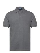 Standard Fit Textured Polo Shirt Grey Polo Ralph Lauren