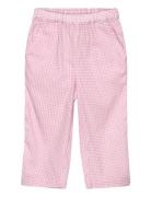 Houndstooth Pant W. Adj Waist Pink Copenhagen Colors
