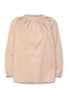 Patricia Blouse Fancy Poplin Beige Naja Lauf
