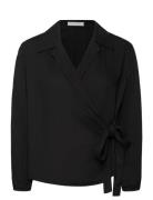 Fiola Blouse Winter Viscose Black Naja Lauf