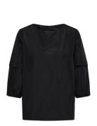June Blouse Black Naja Lauf