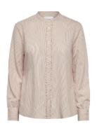 Ella Shirt Dense Stripe Beige Naja Lauf
