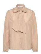 Veronique Blouse Taffeta Beige Naja Lauf