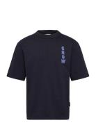 Cftue Relaxed Tee With Prints Navy Casual Friday