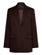 100% Wool Suit Jacket Brown Mango