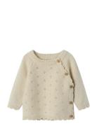 Nbflaguna Ls Wrap Knit Lil Noos Cream Lil'Atelier