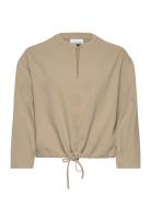 Dante6-Thorn Drawstring Cord Top Beige Dante6