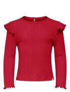 Kmgcarlotta Life Ls Pointel Frilltop Jrs Red Kids Only