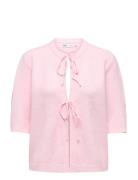 Onlsimoni 2/4 Bow Cardigan Knt Noos Pink ONLY