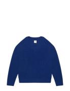 Ls Half Cardi Stitch Vnk Swtr 5G Blue Calvin Klein