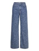 Dante6-Nuit Leopard Wide Leg Jeans Blue Dante6