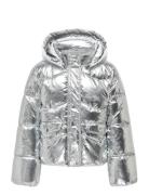 Kogpearl Puffer Hood Jacket Cs Otw Silver Kids Only