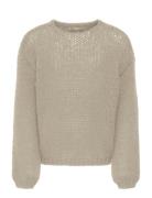 Kognordic Life Ls O-Neck Knt Beige Kids Only